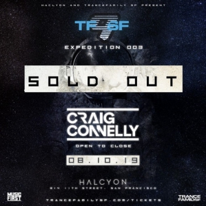 Craig Connelly - Live @ Trance Family San Francisco 9, Halcyon San Francisco, United States 2019-08-10