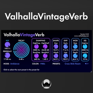 Valhalla DSP - Valhalla VintageVerb 2.0.2 VST, VST3, AAX (x86/x64) [En]