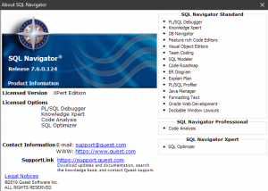 SQL Navigator for Oracle XPert Edition 7.6.0.124 [En]