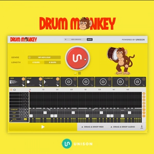 Unison - Drum Monkey 1.0.150 VSTi, VSTi3, AAX (x64) + Library RePack by R2R [En]