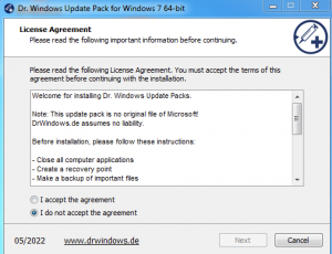 Windows 7 Update Pack by DrWindows - Mai 2022 [Multi]
