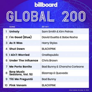 VA - Billboard Global 200 Singles Chart [08.10]