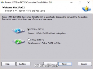 AOMEI NTFS to FAT32 Converter 2.0 Free [En]