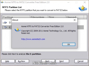 AOMEI NTFS to FAT32 Converter 2.0 Free [En]