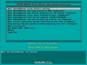 SystemRescue 10.02 [amd64] 1xCD