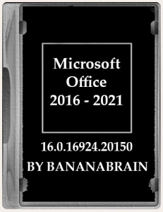 Microsoft Office Standard / ProPlus + Visio + Project 2016-2021 (16.0.16924.20150) RePack by BananaBrain [Ru]