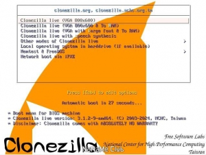 Clonezilla Live (stable) 3.1.2-9 [i686, i686-pae, amd64] 3xCD