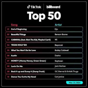  VA - TikTok Billboard Top 50 Singles Chart [23.03]