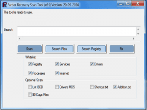 Farbar Recovery Scan Tool 20.09.2016 Portable [En]