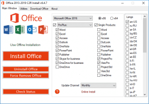 Office 2013-2019 C2R Install + Lite 7.07 b12 Portable by Ratiborus [Ru/En]