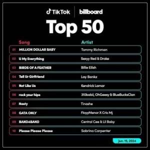  VA - TikTok Billboard Top 50 Singles Chart [15.06]